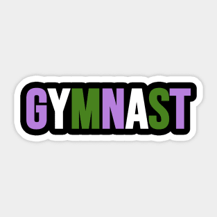 GYMNAST (Genderqueer flag colors) Sticker